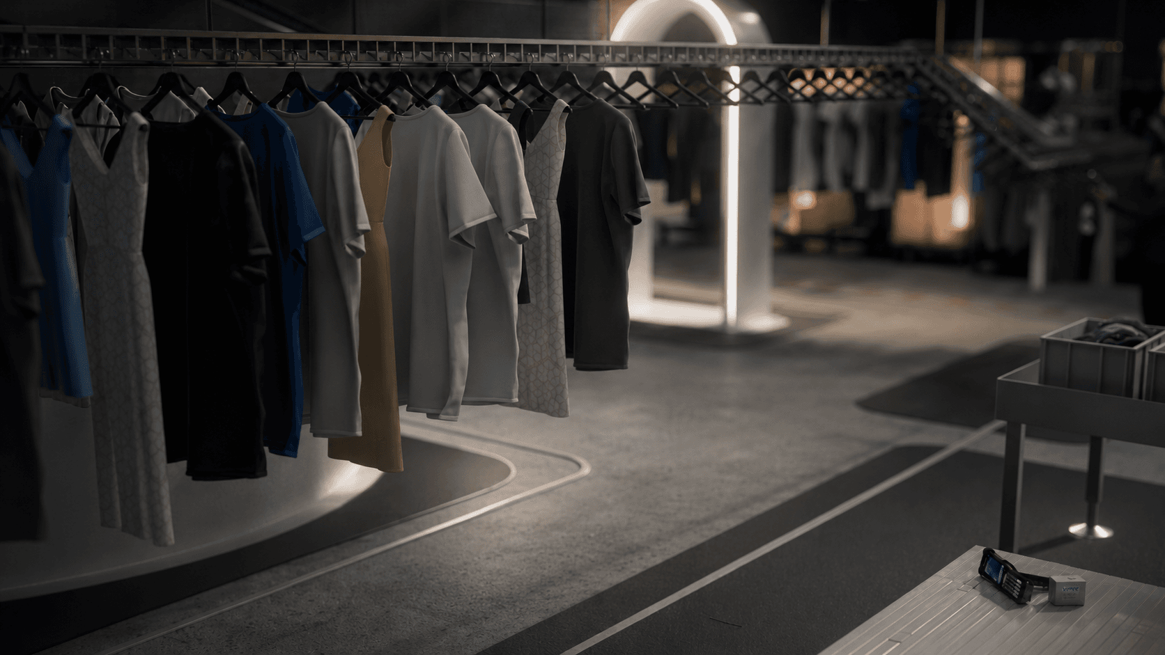 Automated clothing sorting facility