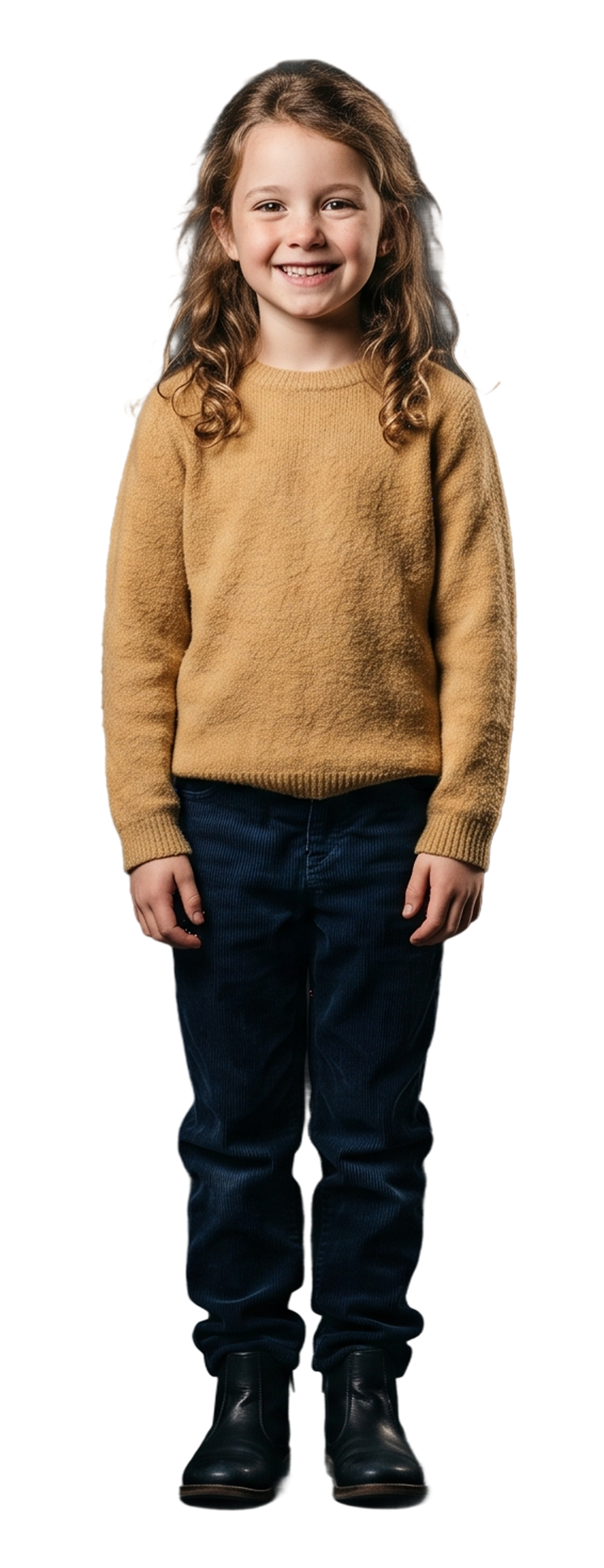 Girl in yellow sweater